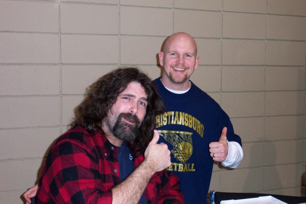 Mick Foley with Steve Pugh
