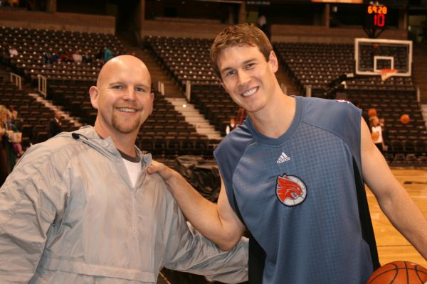 Matt Carroll with Steve Pugh