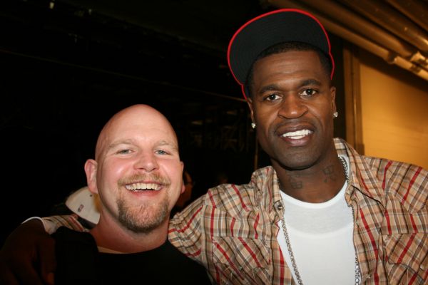 Stephen Jackson with Steve Pugh