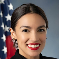 Alexandria Ocasio-Cortez (D) logo